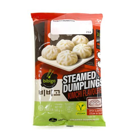 Bibigo Steamed Dumpling Kimchi Flavor 3min 비비고 찐 만두 김치 3분 168g