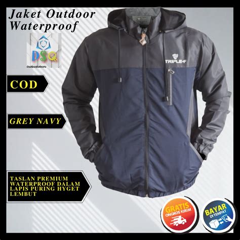 Jual Jaket Pria Outdoor Jaket Hiking Waterproof Jaket Motor Parasut