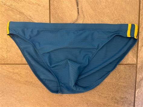 Andrew Christian Team Swim Bikini Nwt Xl Blue Ebay