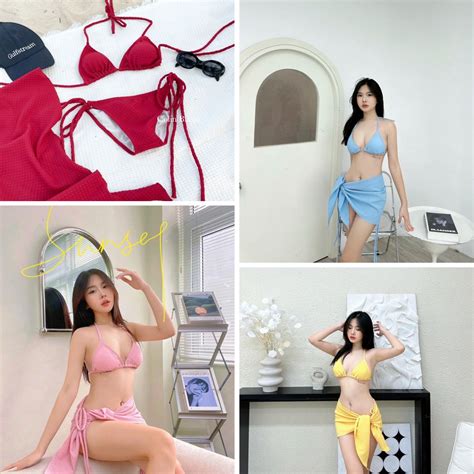 Set Bikini Chi Ti T Basic X P M M B I I T M Bi N Hai M Nh Th I Trang Sexy Quy N R