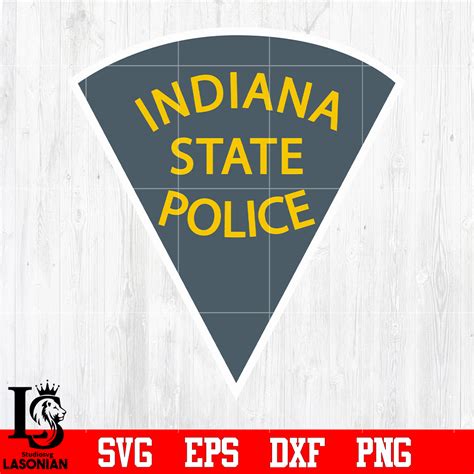 Badge Indiana state Police svg eps dxf png file , Digital do - Inspire ...