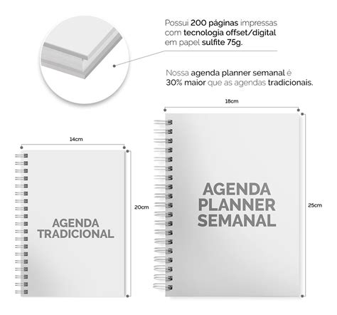 Agenda Planner Semanal Cores Spot Colors Nude Parcelamento Sem Juros
