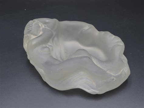Czech Art Deco Frosted Glass Reclining Nude Dish Proxibid