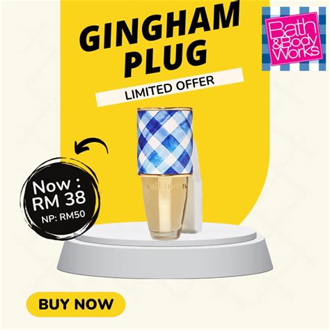 Bath And Body Works BBW Wallflower Pin Gingham Plug Shopee Malaysia