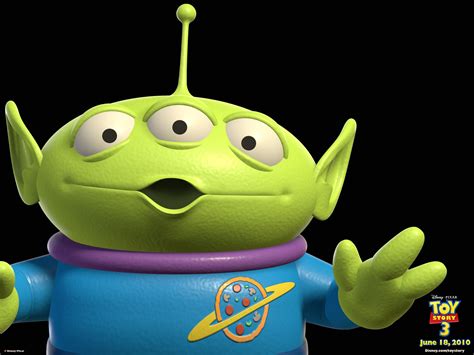 One Of The Little Green Men From Toy Story Desktop Wallpaper