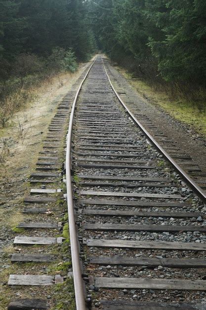 Premium Photo | Old abandoned railroad train track