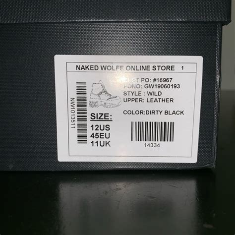 Naked Wolfe Shoes Naked Wolfe Mens Wild Sneaker In Dirty Black