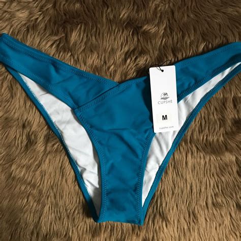 Blue Bikini Bottoms Highwaisted Bikini Bottom Women S Fashion Swimwear Bikinis Swimsuits On