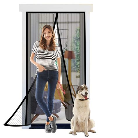 Snapklik.com : Titan Mall Magnetic Screen Door, Self Sealing Door Net