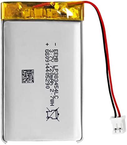 Eemb Lithium Polymer Battery V Mah Lipo Rechargeable