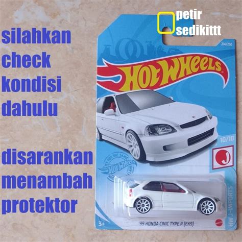 Hot Wheels Honda Civic Type R Ek Putih Lazada Indonesia