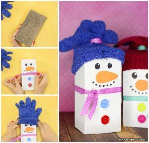 Wood Block Snowman Craft - The Best Christmas Craft this Season - Easy ...