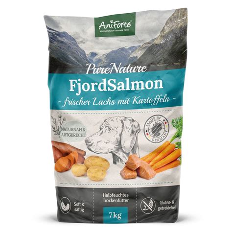 AniForte Trockenfutter FjordSalmon Frischer Lachs Mit Kartoffeln 7 Kg