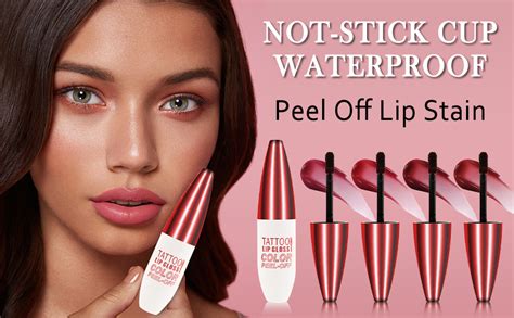 Peel Off Lip Stain Nude Pink Matte Lip Liner Stain Long Lasting Waterproof Peel Off Lip Tint