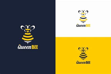 Premium Vector Queen Bee Logo Mascot Vector