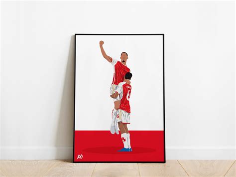 William Saliba Gabriel Magalhaes Arsenal Poster Kddesigns6