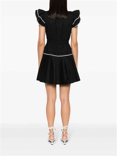 Knee length dresses Ulla Johnson - Athene Dress - PS240133NOIR | thebs.com