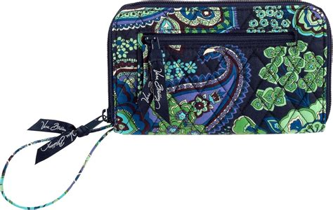 Vera Bradley Zip Around Wallet Blue Rhapsody At Amazon Womens Clothing