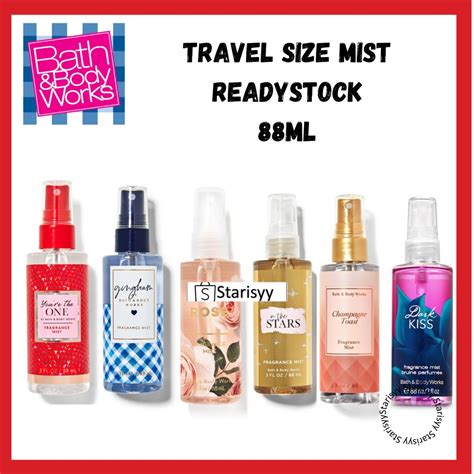 Bbw Travel Mist Travel Size Fine Fragrance Mist Bath And Body Works Original Gingham Champagne