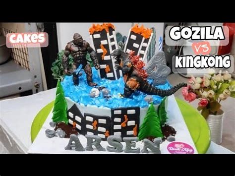 Godzilla Vs Kingkong Cakes Kue Ultah Godzilla Vs Kingkong Cara