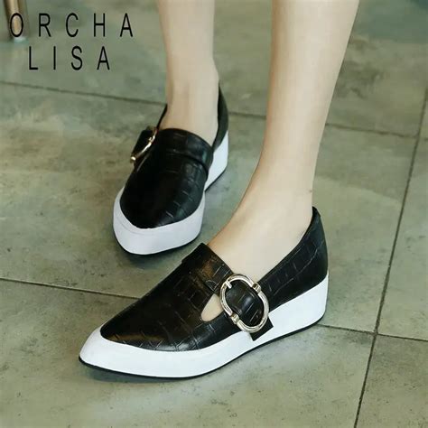 ORCHA LISA/Женская Пряжка обуви на резиновой подошве; весенние туфли на ...
