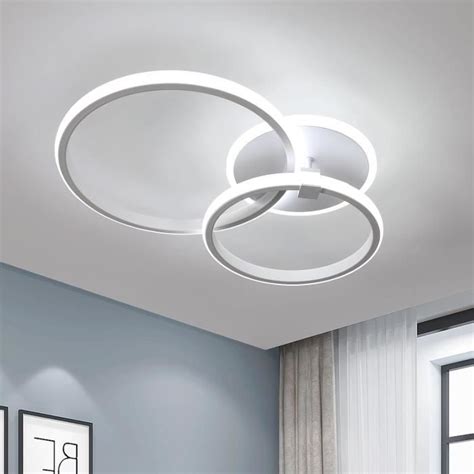 Plafonnier Led Moderne 42W 4700Lm Lampe De Plafond Rond Blanc