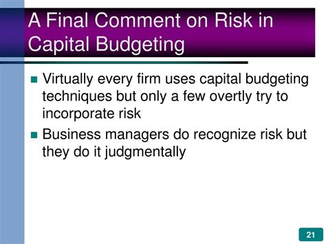 Ppt Risk Topics And Real Options In Capital Budgeting Powerpoint