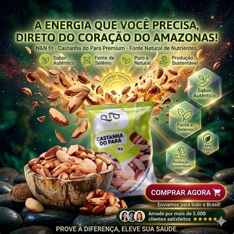 Castanha Do Para E Selenio - Castanha do Pará Inteira 100% Natural – Fonte de Selênio e Gorduras ...
