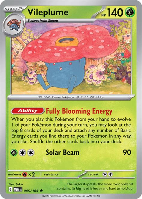 Pokémon Card Database 151 45 Vileplume