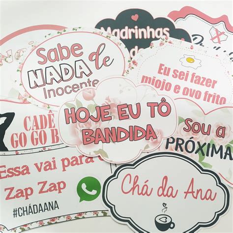 Plaquinhas Divertidas Ch De Lingerie Elo Produtos Especiais