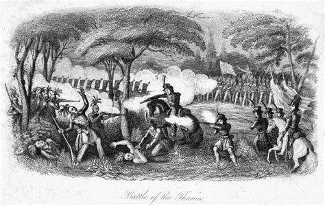 Death Of Tecumseh 1813 Nthe Death Of Tecumseh At The Battle Of The