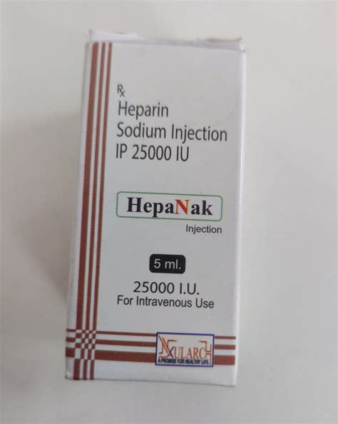 Heparin Sodium Injection I P Iu At Rs Piece Heparin