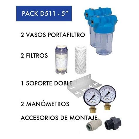 Pack De Filtrado Doble Nebulizaci N