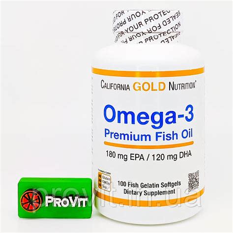 Омега-3 США! California Gold Nutrition Omega-3 Premium Fish Oil 1000 мг ...