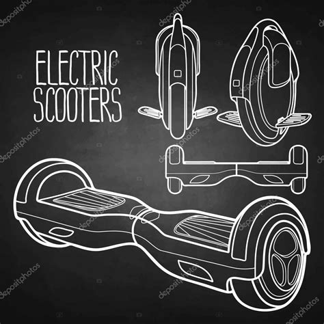 Graphic collection of electric scooters — Stock Vector © homunkulus28 ...