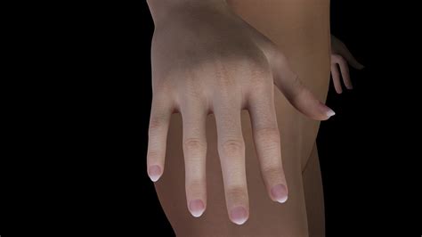 D Model Aurora Realistic Girl In Bikini Vr Ar Low Poly Cgtrader