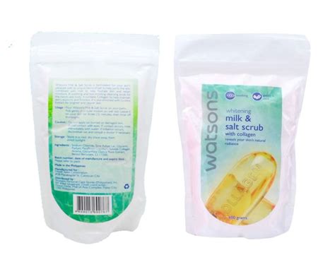 Watsons Milk Salt Scrub Whitening Collagen 600g Lazada Ph
