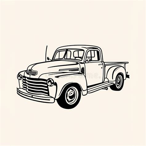Truck A Drawing Of A Truck Stock Illustration Illustration Of