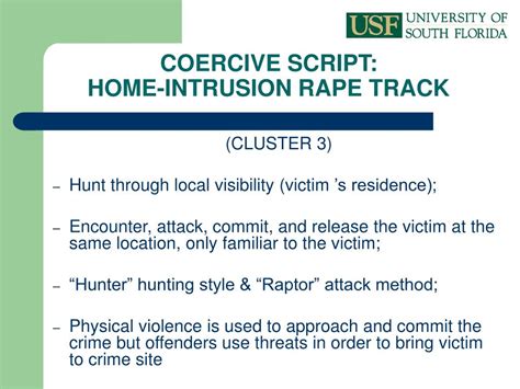 Ppt An Investigation Of Scripts In The Hunting Process Of Serial Sex Offenders Implications