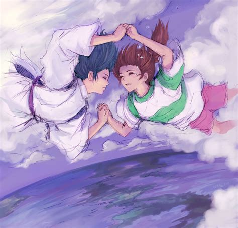 Ghibli Ogino Chihiro X Haku Fanart La Citt Incantata Howls