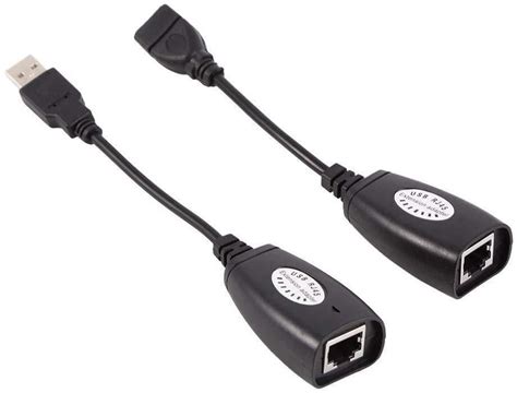 Technomate Usb Cat5cat6 Mouse Extender Passive Usb Balun 60m