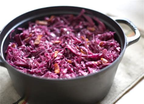 Braised Red Cabbage with Bacon