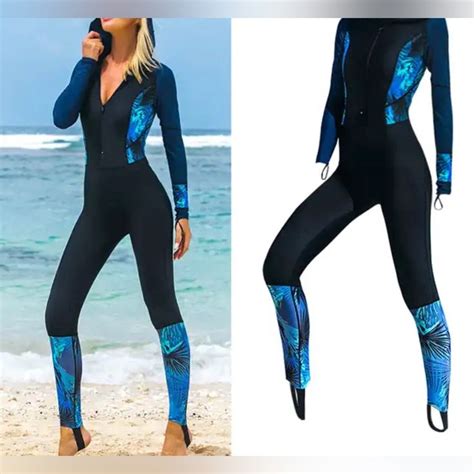 Sbart Full Body Rash Guard Uv Protective Hooded Swimsuit Womens Size