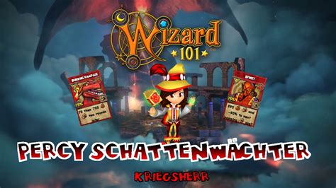 Wizard101 Percy Schattenwächter lvl 50 Feuer wird Kriegsherr mein