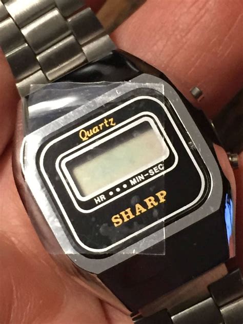 Sharp Wrist Watch Womens Lcd Quartz Digital 1970s 80s Etsy Hong Kong