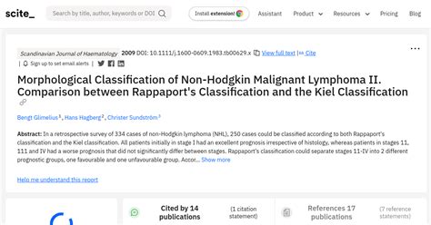 Morphological Classification of Non-Hodgkin Malignant Lymphoma II ...