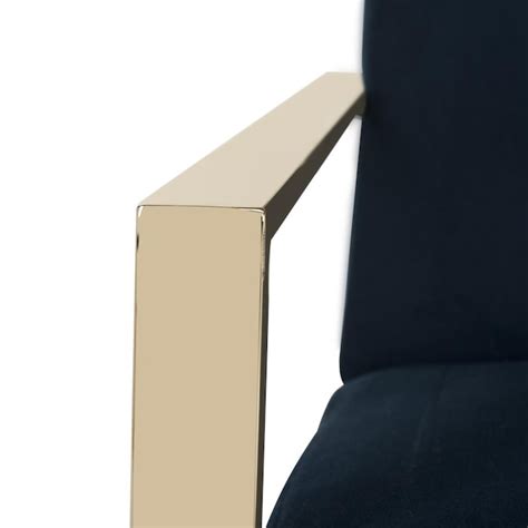 Safavieh Orna Casual Navy Accent Chair Fox6287a At