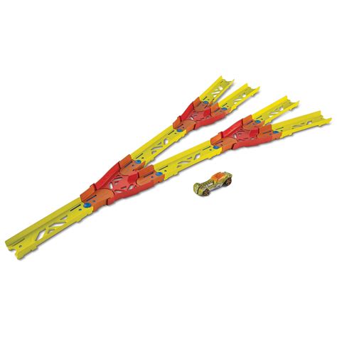 Hot Wheels Track Builder Split Track Pack Parts Walmart