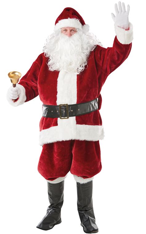 Deluxe Crimson Red Imperial Santa Suit Professional Santas A Top