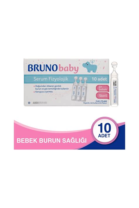 Bruno Baby Bruno Serum Fizyolojik 5 ml X 10 Flakon BRU0002 - OnuAl ...